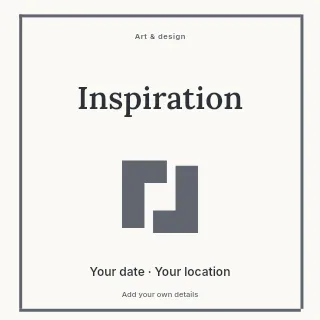 A fresh start social media post template · Framed editorial