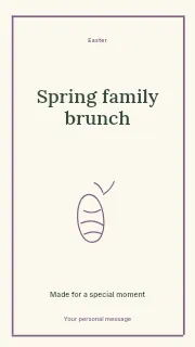 Spring family brunch instagram story template · Framed editorial