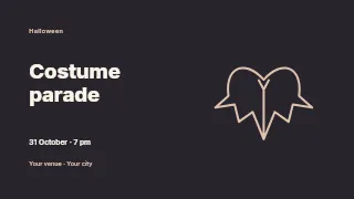 Costume parade youtube thumbnail template · Horizontal photo dialogue