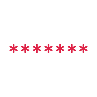 7 snowflakes decorative divider.