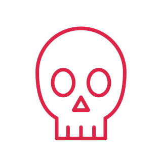 Simple Halloween skull.