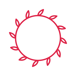 12 leaf clockwise wreath.