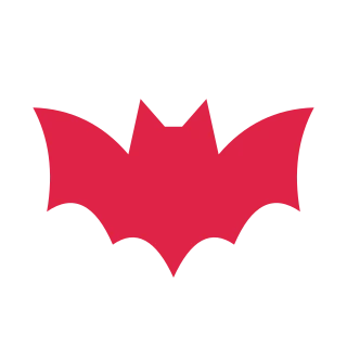 Scalloped Halloween bat.