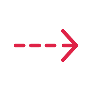 A dashed arrow points right with open space around its edges.