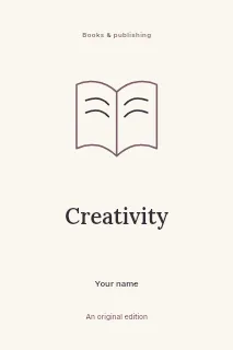 A place to begin book cover template · Illustrated folio