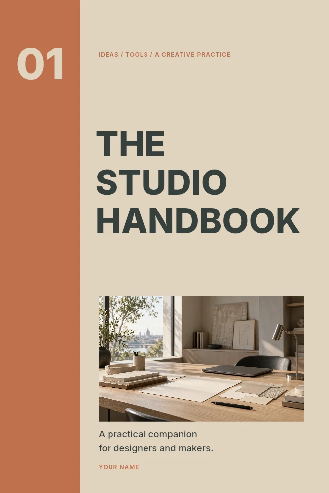 The studio handbook book cover template · Design book cover