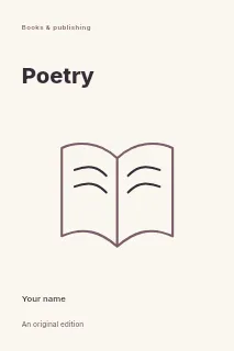 Things we keep book cover template · Fine-line cover