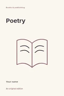 Things we keep book cover template · Fine-line cover