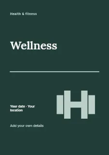 A better balance flyer template · Typography & ornament