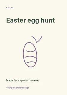 Easter egg hunt flyer template · Fine-line cover