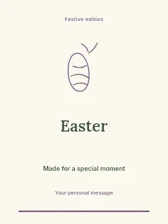 Easter invitation template · Botanical invitation