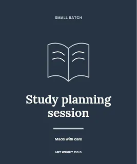 Study planning session label template · Artisan label
