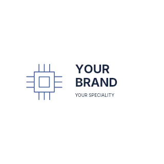 Community robotics club logo template · Refined identity