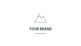 Outdoors logo template · Refined identity