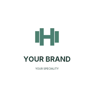 Personal training logo template · Refined identity