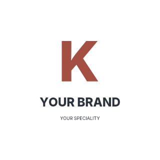 Typography lecture logo template · Refined identity
