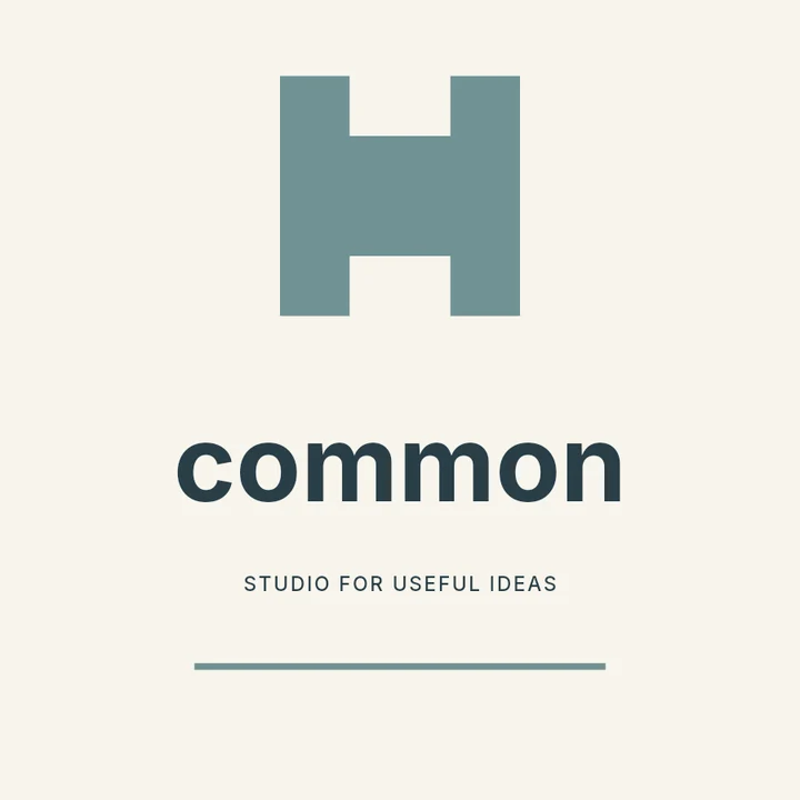 Common studio typographic logo template