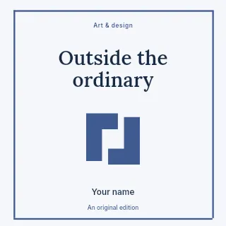 Outside the Ordinary podcast cover template · Framed editorial