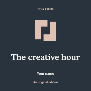 The Creative Hour podcast cover template · Illustrated folio