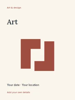 Open Studio poster template · Fine-line cover