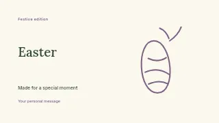 Easter presentation cover template · Horizontal photo dialogue