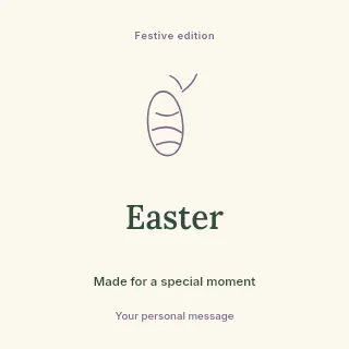 Easter social media post template · Illustrated folio