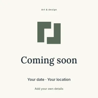 Coming Soon social media post template · Illustrated folio