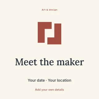 Meet the Maker social media post template · Illustrated folio