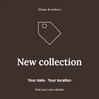 New Collection social media post template · Illustrated folio