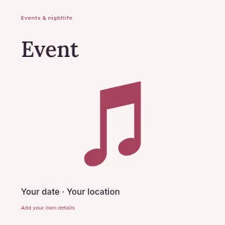 Save the date social media post template · Fine-line cover