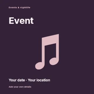 Save the date social media post template · Fine-line cover