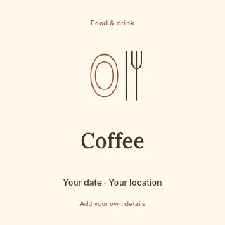 The coffee edit social media post template · Illustrated folio