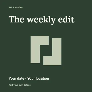 The Weekly Edit social media post template · Fine-line cover