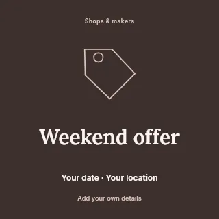 Weekend Offer social media post template · Illustrated folio