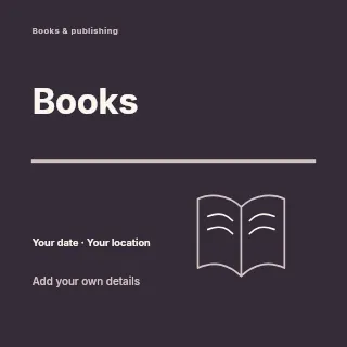 Your next chapter social media post template · Typography & ornament