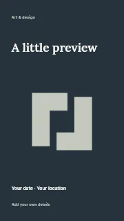 A Little Preview instagram story template · Fine-line cover