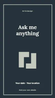 Ask Me Anything instagram story template · Framed editorial