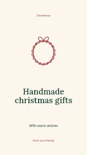 Handmade Christmas gifts instagram story template · Illustrated folio