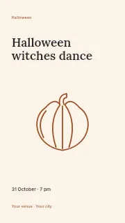 Halloween witches dance instagram story template · Fine-line cover