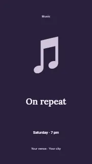 On repeat instagram story template · Illustrated folio