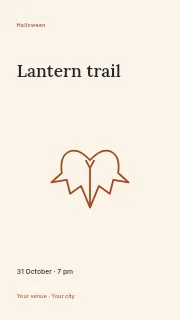 Lantern trail instagram story template · Fine-line cover