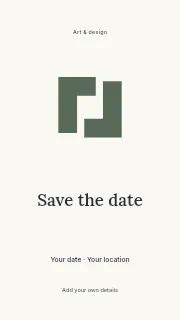 Save the Date instagram story template · Illustrated folio
