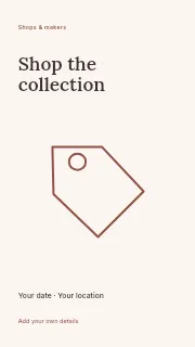 Shop the Collection instagram story template · Fine-line cover
