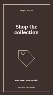 Shop the Collection instagram story template · Framed editorial