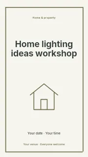Home lighting ideas workshop instagram story template · Framed editorial