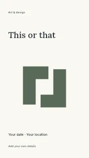 This or That instagram story template · Fine-line cover