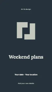 Weekend Plans instagram story template · Illustrated folio