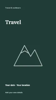 Weekend plans instagram story template · Fine-line cover