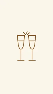 Countdown supper club phone wallpaper template · Original line artwork