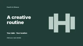A Creative Routine youtube thumbnail template · Horizontal photo dialogue